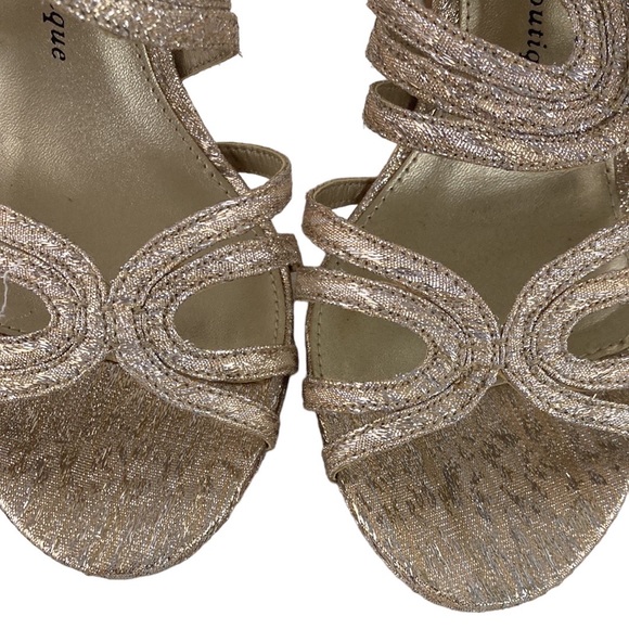 Adrianna Papell Silver & Gold Heels - Picture 4 of 5